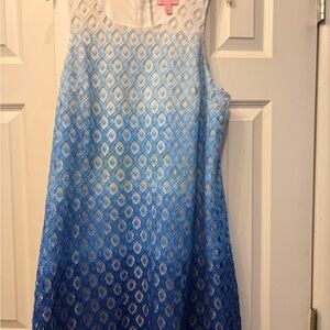 Lilly Pulitzer ombré lace shift dress 2017